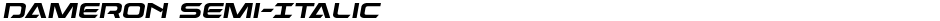 Dameron Semi-ItalicDemo