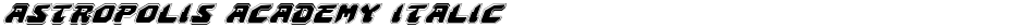 Astropolis Academy ItalicDemo