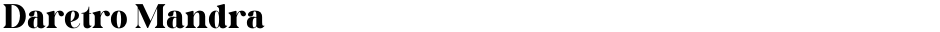 Daretro MandraDemo