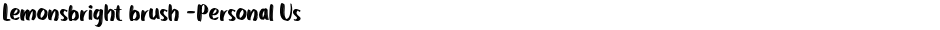 Lemonsbright brush -Personal UsDemo