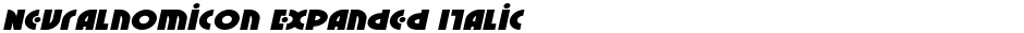Neuralnomicon Expanded ItalicDemo