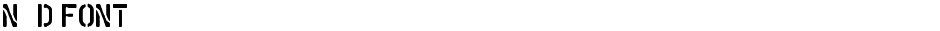 N&D fontDemo