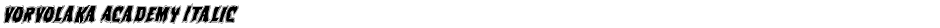 Vorvolaka Academy ItalicDemo