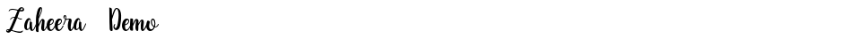 Zaheera  DemoDemo