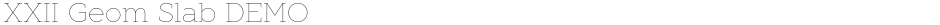 XXII Geom Slab DEMODemo