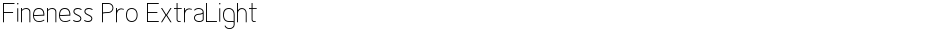 Fineness Pro ExtraLightDemo