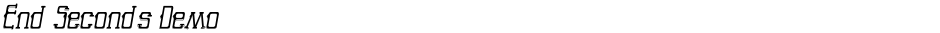 End Seconds DemoDemo