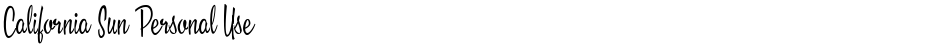 California Sun Personal UseDemo