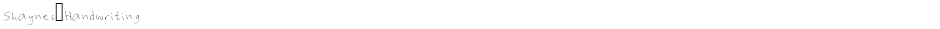 Shaynes_HandwritingDemo