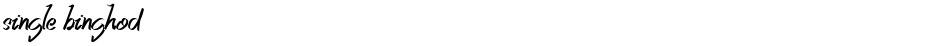 single binghodDemo