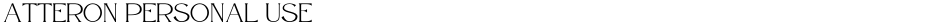 Atteron Personal UseDemo