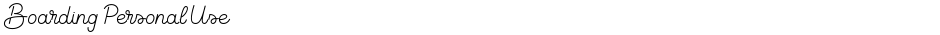 Boarding Personal UseDemo