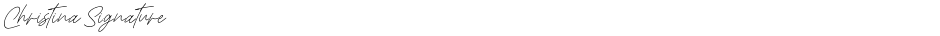 Christina SignatureDemo