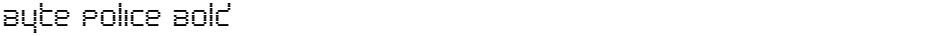 Byte Police BoldDemo