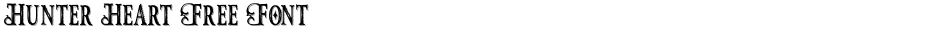 Hunter Heart Free FontDemo