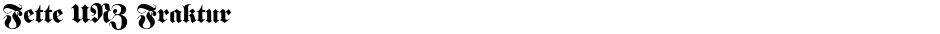 Fette UNZ FrakturDemo