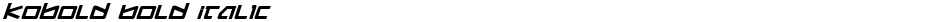 Kobold Bold ItalicDemo