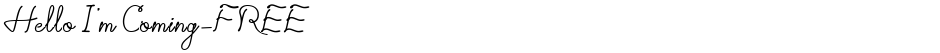 Hello I'm Coming-FREEDemo