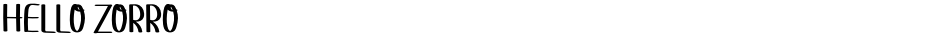 HELLO ZORRODemo