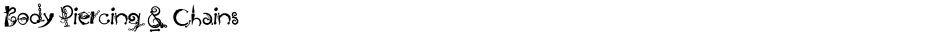 Body Piercing & ChainsDemo