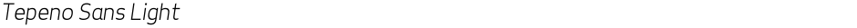 Tepeno Sans LightDemo