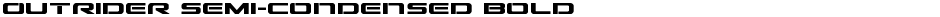 Outrider Semi-Condensed BoldDemo