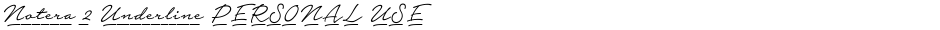 Notera 2 Underline PERSONAL USEDemo