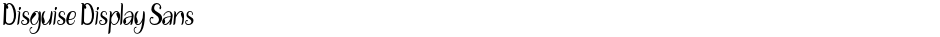 Disguise Display SansDemo