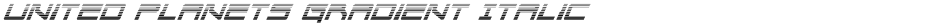 United Planets Gradient ItalicDemo