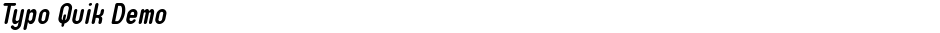Typo Quik DemoDemo