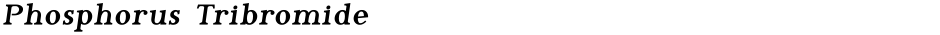 Phosphorus TribromideDemo