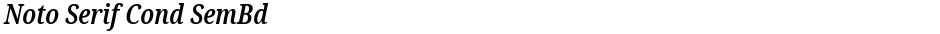 Noto Serif Cond SemBdDemo