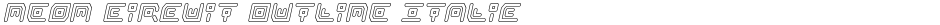 Neon Circuit Outline ItalicDemo