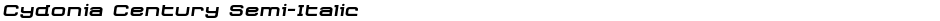 Cydonia Century Semi-ItalicDemo
