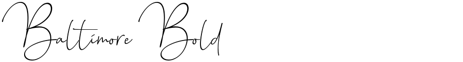 Baltimore BoldDemo