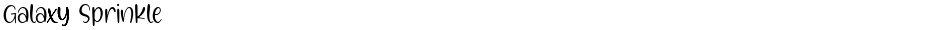Galaxy SprinkleDemo