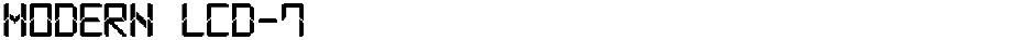 Modern LCD-7Demo