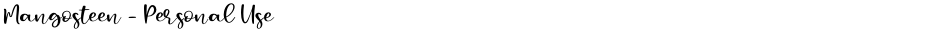 Mangosteen - Personal UseDemo