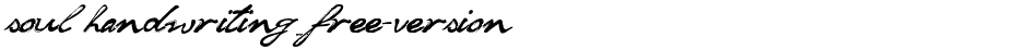 soul handwriting_free-versionDemo