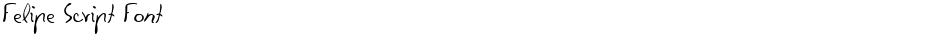 Felipe Script FontDemo