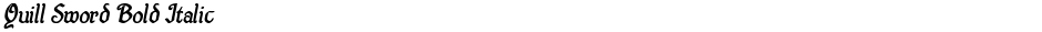 Quill Sword Bold ItalicDemo