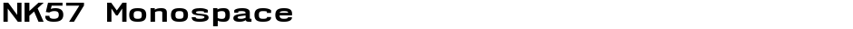 NK57 MonospaceDemo