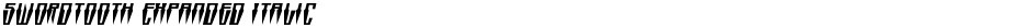 Swordtooth Expanded ItalicDemo