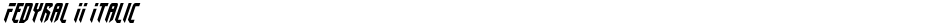 Fedyral II ItalicDemo