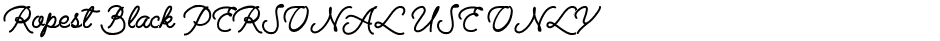 Ropest Black PERSONAL USE ONLYDemo