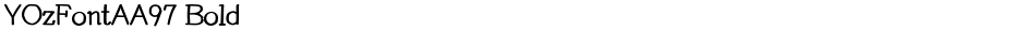YOzFontAA97 BoldDemo