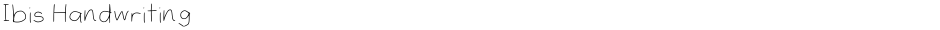 Ibis HandwritingDemo