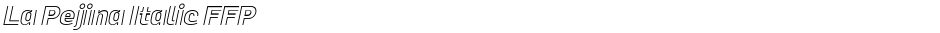 La Pejina Italic FFPDemo