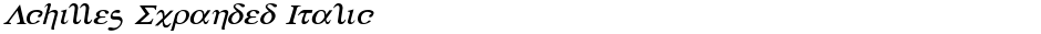 Achilles Expanded ItalicDemo