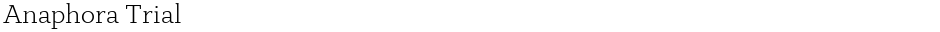 Anaphora TrialDemo